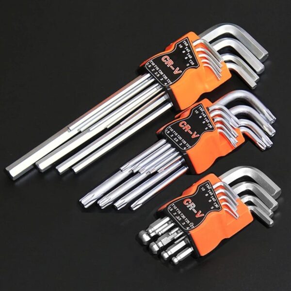 9pcs L-Type Double-End Screwdriver Hex Wrench Set - Image 6