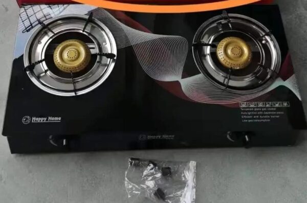 2 Burners Tempered Glass Top Gas Stove - Image 3